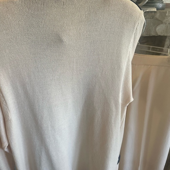 St. John vintage crème and black pants cardigan set large - Picture 4 of 11